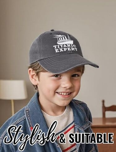 InnoBeta Titanic Gifts for Titanic Lover, Embroidered Cap Stable Hat Gifts Accessory for Birthday & Christmas Grey in Saudi Arabia