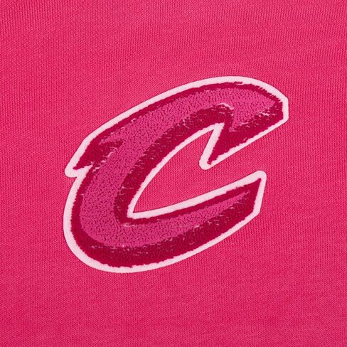 Womens NBA Classic Triple Pink Cropped Pullover Hoodie in Saudi Arabia
