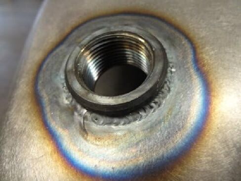 Motorcycle Brass Sight Site Glass Style External Fuel Gauge Gage - 3/4" NPT Steel Bung - DIY Builders KIT - Chopper Bobber Cafe Racer Harley (12GA) in Saudi Arabia