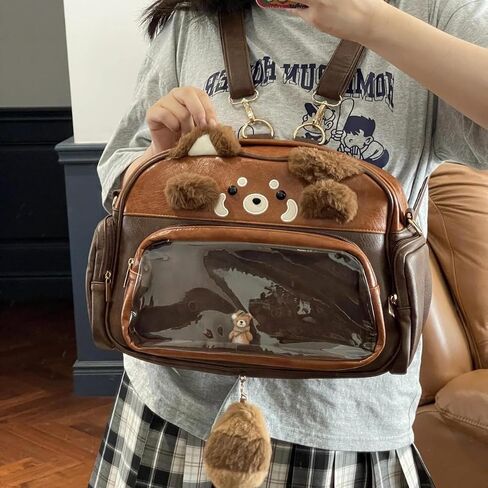 Ita Bag Plush Red Panda Kawaii Pin Display Backpack Crossbody Waterproof New Season Spring in Saudi Arabia