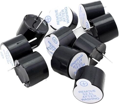 10pcs/lot 5V Active Buzzer Magnetic Long Continous Beep Tone 12 * 9.5mm Mini Active Piezo Buzzers Universal Buzzer 5V 12mm in Saudi Arabia