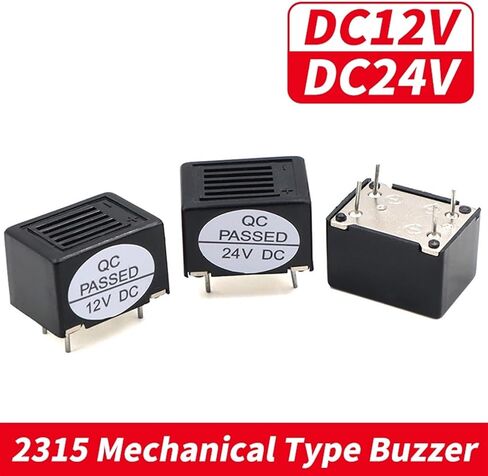 2Pcs/Lot 2315 4P Active Buzzer High Decibel DC 12V 24V Mechanical Type Vibration Buzzer Alarm Speaker 23*15 MM 4 Pin(2PCS 12V) in Saudi Arabia