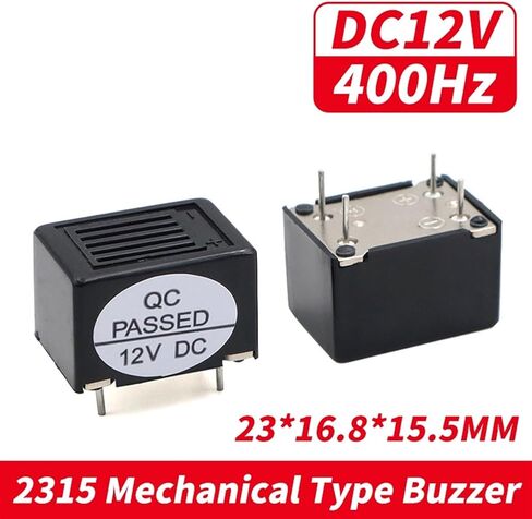 2Pcs/Lot 2315 4P Active Buzzer High Decibel DC 12V 24V Mechanical Type Vibration Buzzer Alarm Speaker 23*15 MM 4 Pin(2PCS 12V) in Saudi Arabia