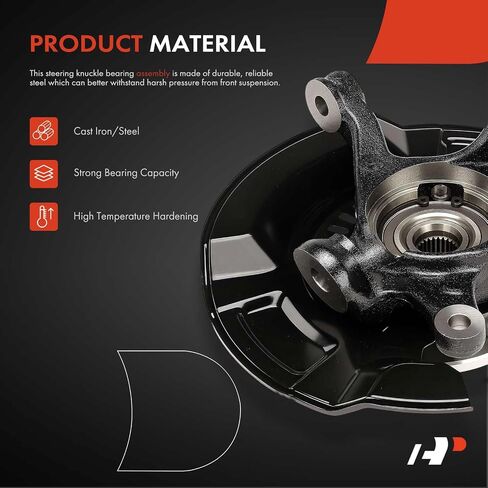 A-Premium Front Left Steering Knuckle & Wheel Bearing Hub Assembly Compatible with Toyota Prius C 2012-2019, Driver Side in Saudi Arabia