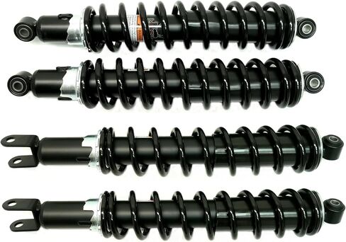 Monster Performance Full Shock Set for Honda Foreman 500 520 & Rancher 420 FM1 FM2 FE1 FE2, Front & Rear, Responsive Handling, Quality Tested, Gas-charged, Anti-foam, Anti-shear, Adjustable in Saudi Arabia