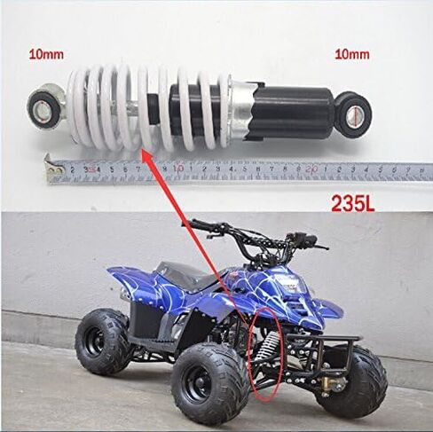 9.25 بوصة 235 مم ممتص الصدمات الخلفي تعليق زنبركي Sensa-Trac تحميل 400 رطل لـ ATV Quad Buggy 4 Wheeler Go Kart Scooter Dirt Pit Bike Drift Trike Trike أجزاء DIY in Saudi Arabia