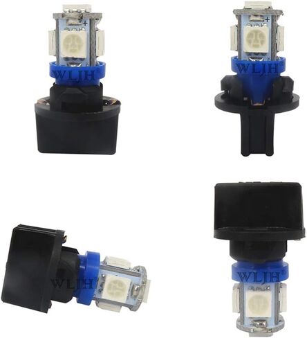WLJH 10 حزمة قاعدة الدوائر المطبوعة T10 194 168 مصباح LED PC194 PC195 PC160 PC161 PC168 لوحة قياس لوحة القيادة لوحة القيادة السيارات متعددة الأغراض لمبة الضوء الأزرق in Kuwait