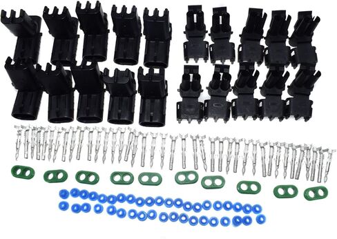 For 10Pcs Weather Pack 2 Pin Sealed Connector Plug Kit Universal 12015792 12010973 in Saudi Arabia