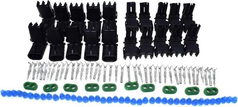 For 10Pcs Weather Pack 2 Pin Sealed Connector Plug Kit Universal 12015792 12010973 in Saudi Arabia