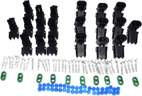 For 10Pcs Weather Pack 2 Pin Sealed Connector Plug Kit Universal 12015792 12010973 in Saudi Arabia
