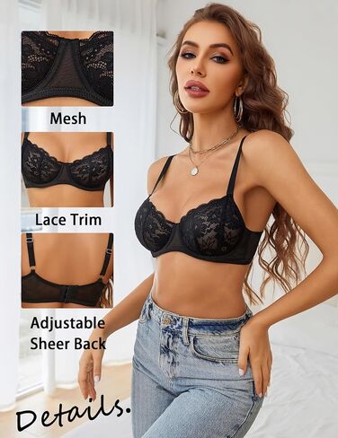 Avidlove حمالة صدر نسائية مثيرة من الدانتيل ملابس داخلية غير مُبطنة للاستخدام اليومي S-XXL in Saudi Arabia