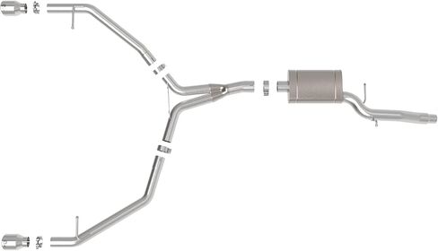 aFe Power 49-36437-P MACH Force-Xp 3 IN to 2-1/2 IN Stainless Steel Axle-Back Exhaust w/Polished Tip, fits Audi Allroad 13-16 L4-2.0L (t) in Saudi Arabia
