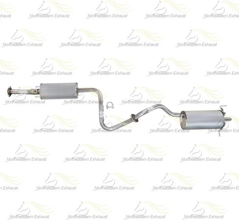 طقم عادم مرنان وكاتم للصوت متوافق مع 2007-2012 Nissan Sentra 2.0L | ستانلس ستيل | العادم الشمالي الشرقي | تتضمن مجموعة الحشايا والشماعات والمشابك ومجموعة البراغي الزنبركية مجانًا | تناسب مباشر in Saudi Arabia