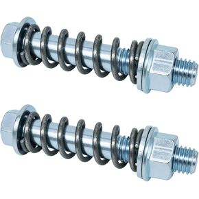 مسامير مشعب عادم السيارات M10x1.5، مجهزة بزنبرك ممتص للصدمات، طقم مسامير وصواميل العادم، ملحق شفة من الفولاذ المقاوم للصدأ، مناسب لنظام عادم السيارات، قطعتان in Kuwait