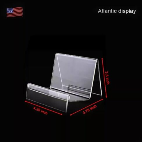Acrylic Display Stand for Wallets, Purses, Handbags & Jewelry – Clear Organizer Shelf Riser Rack for Cosmetic, Perfume, Sunglasses, Books & Clutches – 1, 2, 3 & 7 Tier Options (2 Tier) in Saudi Arabia