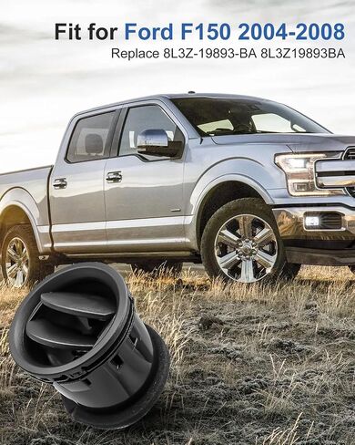 4 قطع مكيف هواء لوحة القيادة الأمامية متوافق مع Ford F150 2004 2005 2006 2007 2008، يستبدل 8L3Z-19893-BA 8L3Z19893BA أسود in Saudi Arabia