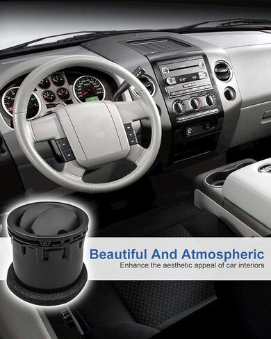 4 قطع مكيف هواء لوحة القيادة الأمامية متوافق مع Ford F150 2004 2005 2006 2007 2008، يستبدل 8L3Z-19893-BA 8L3Z19893BA أسود in Saudi Arabia