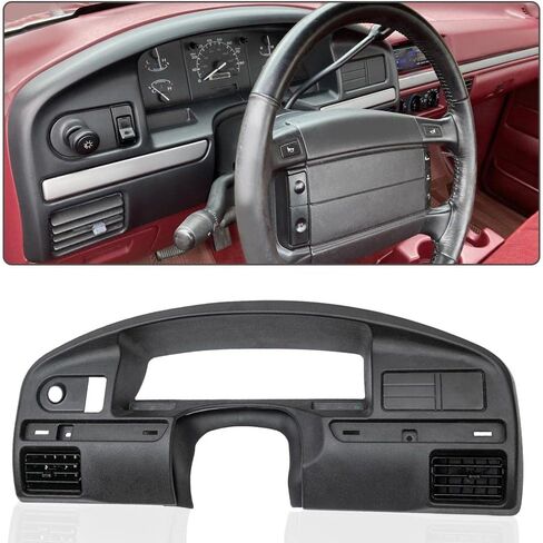 لوحة زخرفة مجموعة راديو بإطار داش، متوافقة مع Ford F250 F350 Super Duty 1999-2004، بدون فتحة، إطار لوحة القيادة، أسود in Saudi Arabia