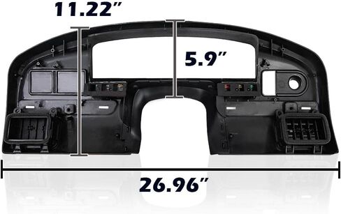 لوحة زخرفة مجموعة راديو بإطار داش، متوافقة مع Ford F250 F350 Super Duty 1999-2004، بدون فتحة، إطار لوحة القيادة، أسود in Saudi Arabia