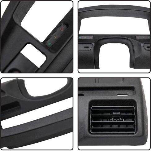 لوحة زخرفة مجموعة راديو بإطار داش، متوافقة مع Ford F250 F350 Super Duty 1999-2004، بدون فتحة، إطار لوحة القيادة، أسود in Saudi Arabia