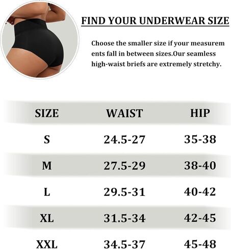 6PCS High Waist Women's Seamless Underwear Full Coverage Brief No Show Panties Sexy Comfortable Pantie in Saudi Arabia