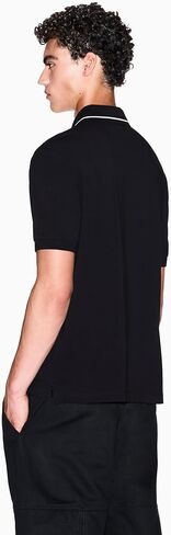 Armani Exchange Mens Regular Fit Small Text Logo Polo in Saudi Arabia