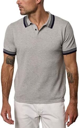 Velvet by Graham & Spencer Men's Finley Short Sleeve Polo Shirt in Saudi Arabia