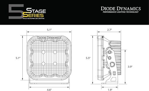 جراب LED رياضي أصفر من Diode Dynamics SS5 (زوج)، قيادة صفراء رياضية in Kuwait