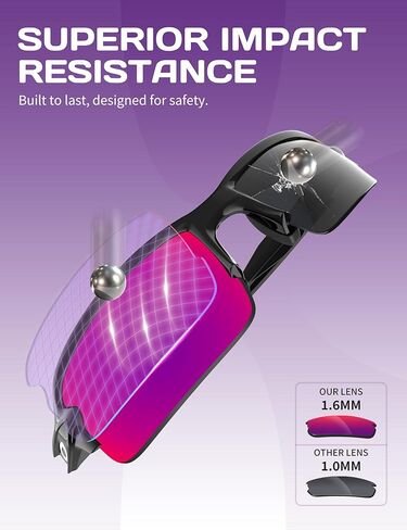 عدسات بديلة مقاس 1.6 مم متوافقة مع نظارات Oakley Holbrook OO9102 الشمسية، مضادة للخدش والصدمات in Kuwait