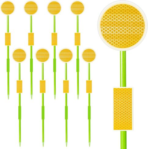 عاكسات علامات الممر، علامات ممر عاكسة احترافية لحراثة الثلج، عاكسات مزدوجة الجوانب من الألياف الزجاجية مقاس 51 بوصة للممر، ارتفاعات مختلفة عاكسة (4 قطع) in Kuwait