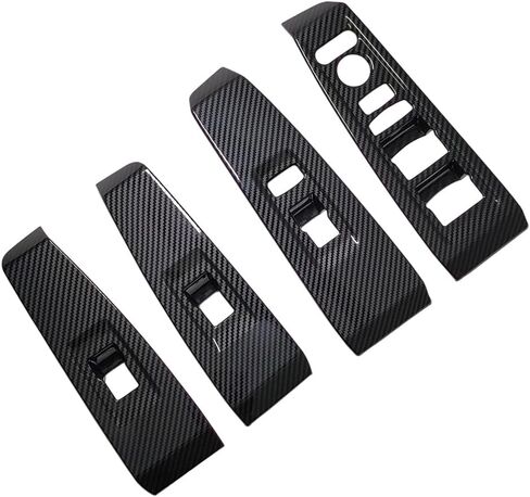 Compatible with 2023 2024 2025 Honda Accord Accessories Door Window Switch Panel Cover Window Control Button Trim for (Carbon Style No Seat Heating Buttons) in Saudi Arabia