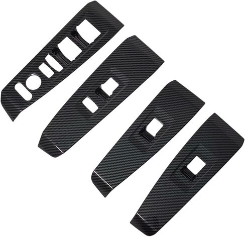 Compatible with 2023 2024 2025 Honda Accord Accessories Door Window Switch Panel Cover Window Control Button Trim for (Carbon Style No Seat Heating Buttons) in Saudi Arabia