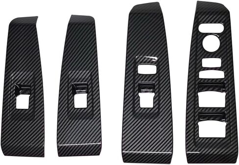 Compatible with 2023 2024 2025 Honda Accord Accessories Door Window Switch Panel Cover Window Control Button Trim for (Carbon Style No Seat Heating Buttons) in Saudi Arabia