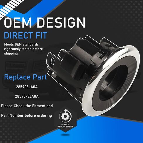 Engine Ignition Switch Start-Stop Button Ring Compatible with 2013-2018 Nissan Altima 2016-2020 Titan 2016-2020 Maxima 2013-2020 Pathfinder 2011-2013 BMW X3 (F25) Replaces 285903JA0A in Saudi Arabia