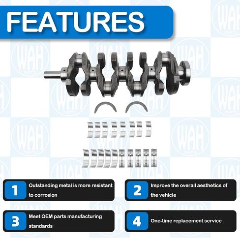 23111-2G200 مجموعة العمود المرفقي والمحامل المتوافقة مع 2011-2019 Hyundai Sonata 2012-2019 Kia Sportage 2011-2016 Kia Optima 2.4L 23111-2G230 in Saudi Arabia