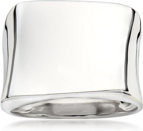 Ross-Simons Italian Sterling Silver Asymmetrical Square-Top Ring in Saudi Arabia