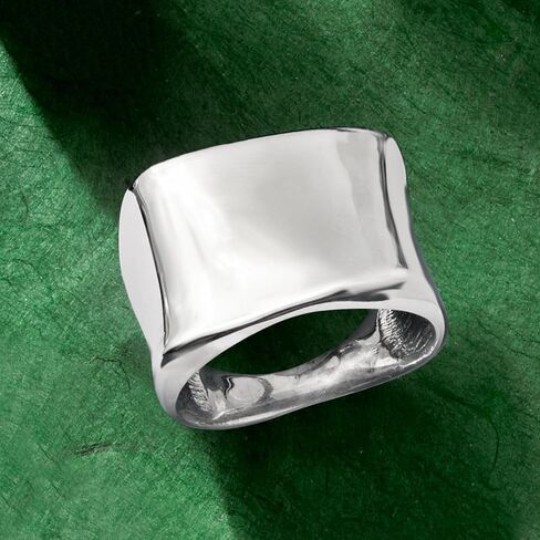 Ross-Simons Italian Sterling Silver Asymmetrical Square-Top Ring in Saudi Arabia