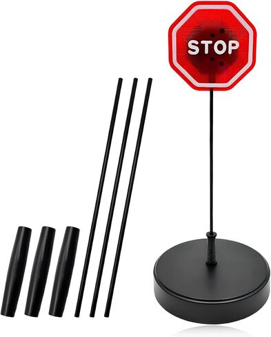 Parking Garage Flashing Stop Sign, Garage Parking Assistant LED Flashing Warning Stop Sign, Adjustable Height Parking Sensor Car Stop Target Indicator, Parking Assist Indicator in Saudi Arabia