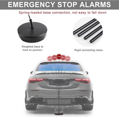 Parking Garage Flashing Stop Sign, Garage Parking Assistant LED Flashing Warning Stop Sign, Adjustable Height Parking Sensor Car Stop Target Indicator, Parking Assist Indicator in Saudi Arabia