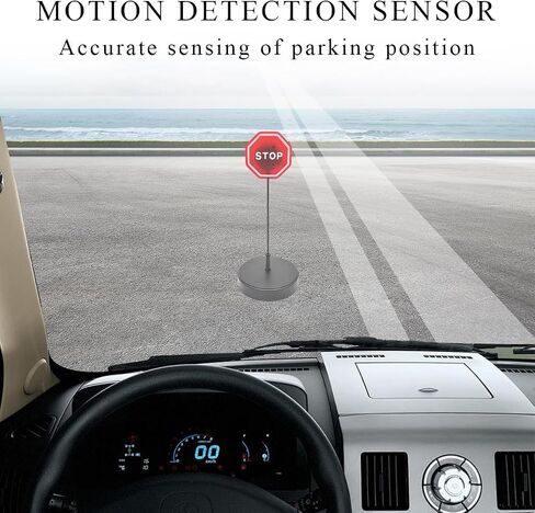 Parking Garage Flashing Stop Sign, Garage Parking Assistant LED Flashing Warning Stop Sign, Adjustable Height Parking Sensor Car Stop Target Indicator, Parking Assist Indicator in Saudi Arabia