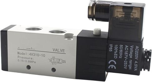 4V310-08 4V310-10 3 Way 2 Position 1/4" 3/8" Pneumatic Electric Solenoid Valve Gas Control Air Magnetic Valve 220V 110V 24V 12V(4V310-08,AC110V) in Saudi Arabia