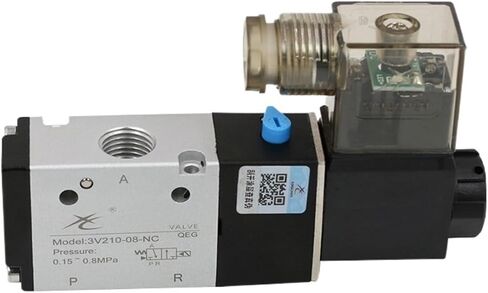 3V310-08 3V310-10 1/4" 3/8" Thread Pneumatic Electric Solenoid Valve 3 Way 2 Position Gas Control Air Magnetic Valve(3V310-10,DC12V) in Saudi Arabia