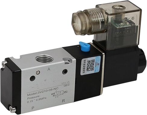 3V310-08 3V310-10 1/4" 3/8" Thread Pneumatic Electric Solenoid Valve 3 Way 2 Position Gas Control Air Magnetic Valve(3V310-10,DC12V) in Saudi Arabia