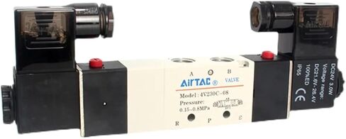 4V130C-06 4V230C-06/08 4V330C-08/10 4V430C-15 AC220V 110V DC 12V 24V 2 Positions 5 Way Air Pneumatic Solenoid Valve 1/8 1/4(4V230C-08,AC 220V) in Saudi Arabia