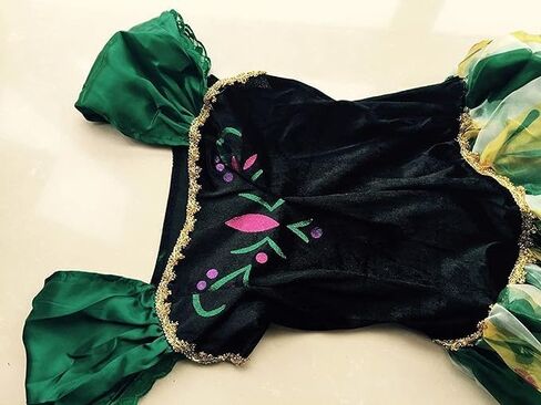 Princess Anna for Women Coronation Dress Adult Costume Anna Wig Elsa Wig Cosplay Christmas Halloween in Saudi Arabia