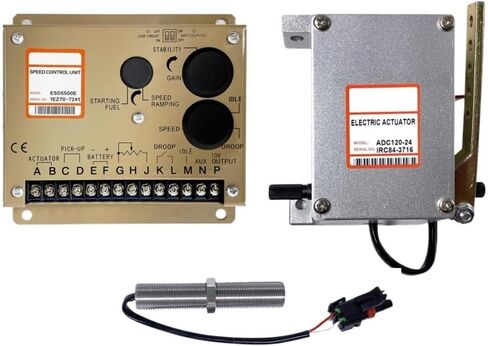 Diesel Generator Engine Governor ADC120 Actuator, ESD5500E Speed Controller & 3034572 Sensor 3-Piece Set for Repair Parts(12V Governor Kit) in Saudi Arabia