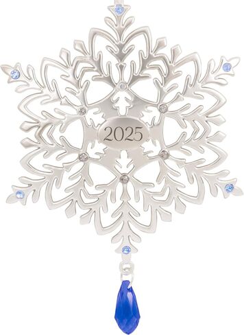 زينة عيد الميلاد هولمارك ندفة الثلج 2025، معدنية، هدايا ندفة الثلج in Saudi Arabia