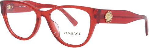 Versace VE 3281 BA - 5323 Eyeglasses Transparent Red 53mm in Saudi Arabia
