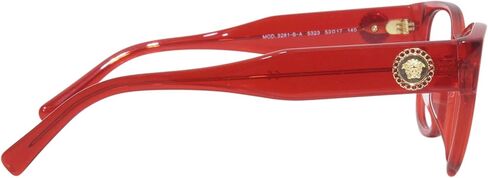 Versace VE 3281 BA - 5323 Eyeglasses Transparent Red 53mm in Saudi Arabia