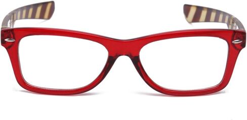 IG Unisex Translucent Simple Stripe Design Comfortable No Logo Clear Lens Glasses in Saudi Arabia